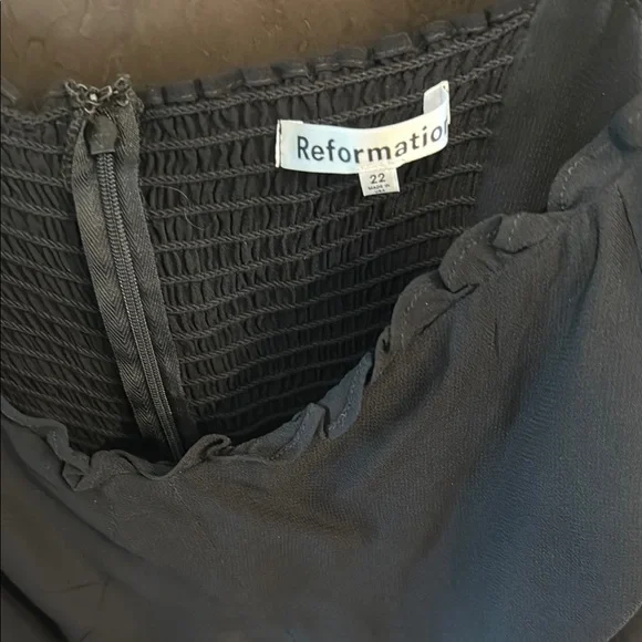 Reformation Black Slip Mini Dress for Cocktail - Picture 2 of 5